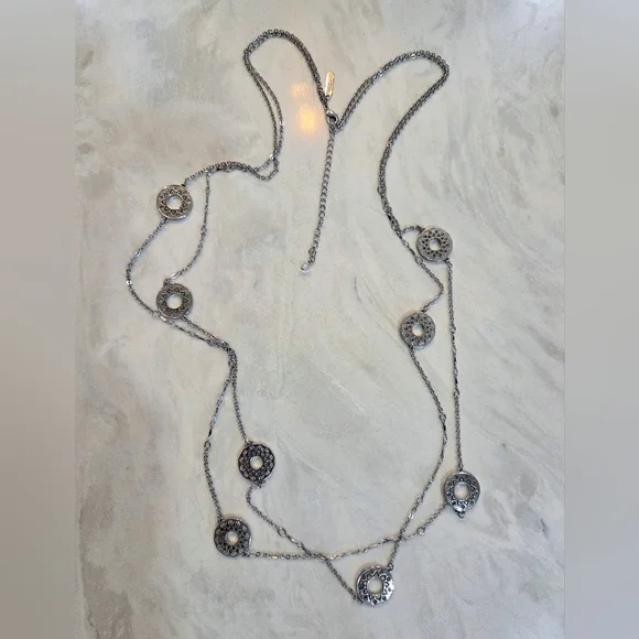 Lane BRYANT Multi Row Filligree Necklace - Picture 2 of 6